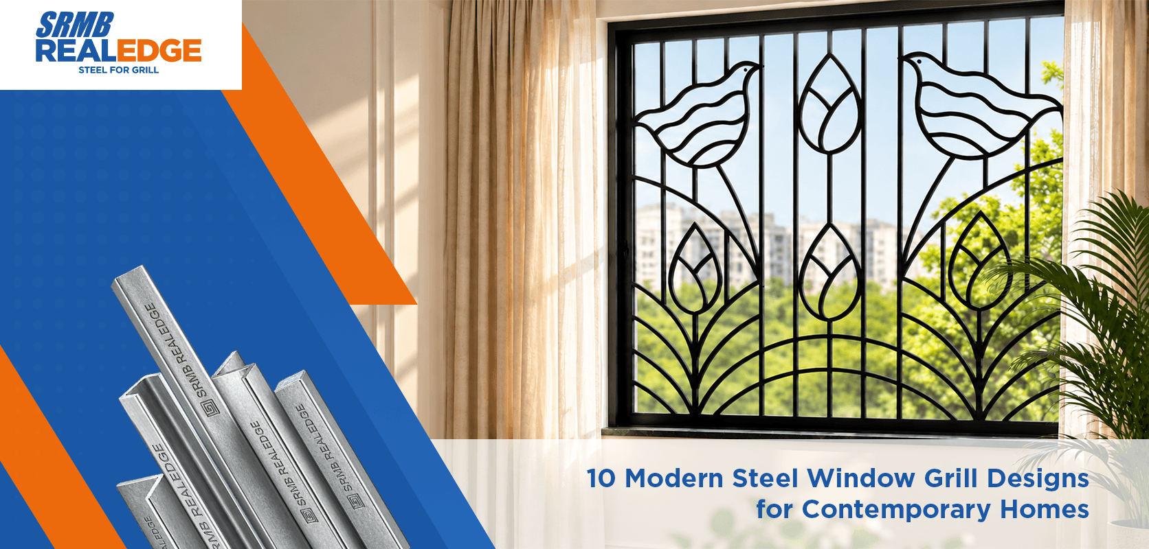 10 Modern Steel Window Grill Designs