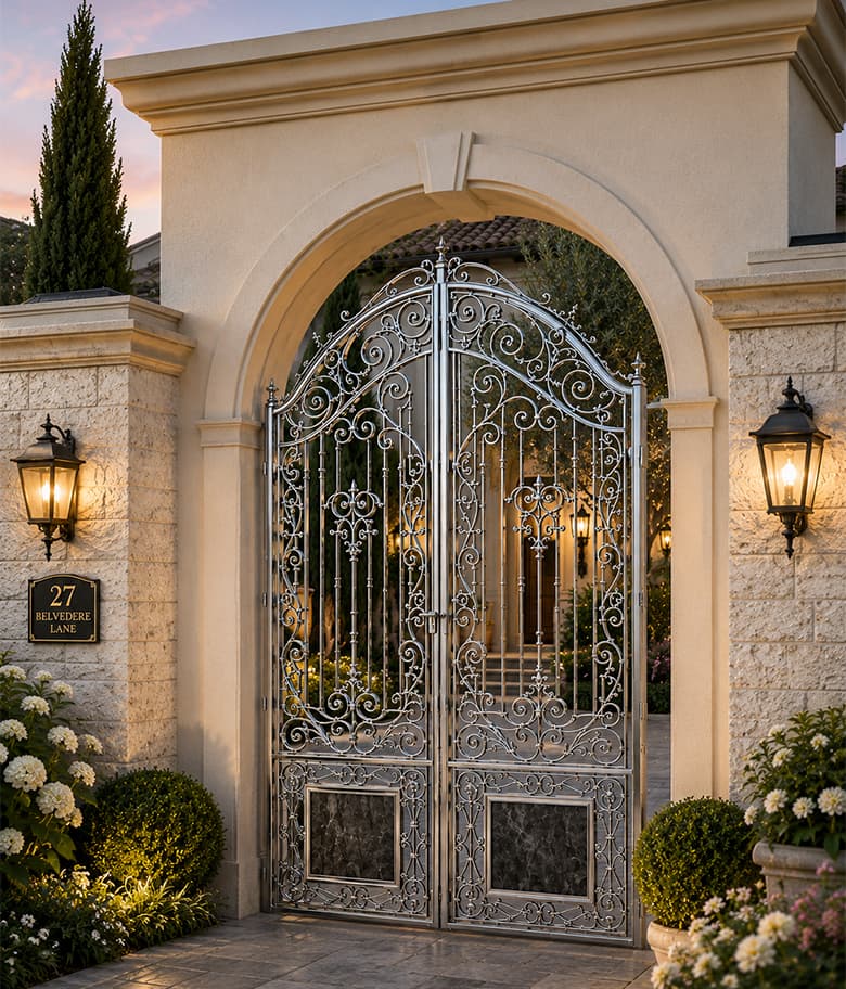 Minimalist Steel Gate Designs